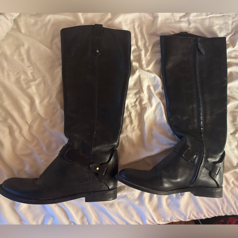 Tory Burch Black Leather Boots